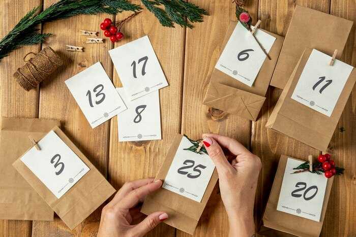 adventny kalendar z vreciek